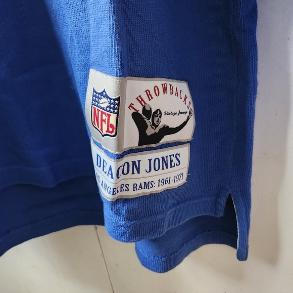 1970s Rams Reebok Blue and White NFL Deacon Jones Vintage Jersey - Picture 8 of 13